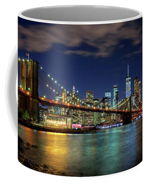 Manhattan Coffee Mug featuring the photograph Big Apple Wednesday Night by Harriet Feagin