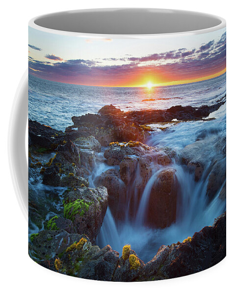 Hawaii Coffee Mug featuring the photograph Big Island Sunset by Patrick Campbell