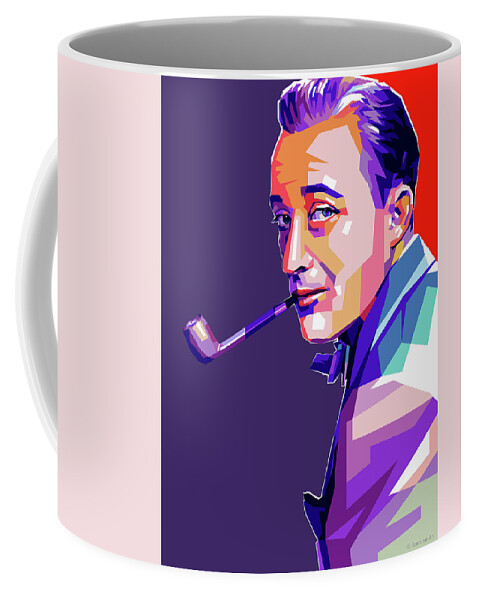 Bing Coffee Mug featuring the digital art Bing Crosby pop art by Stars on Art
