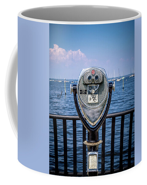 Keyport Coffee Mug featuring the photograph Binocular Viewer by Steve Stanger