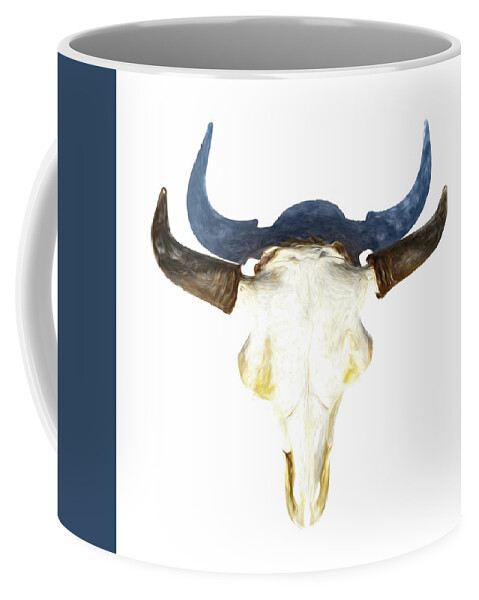 Kansas Coffee Mug featuring the photograph Bison Skull 003 by Rob Graham