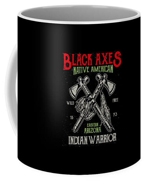 Crossed Coffee Mug featuring the digital art Black Axes by Long Shot