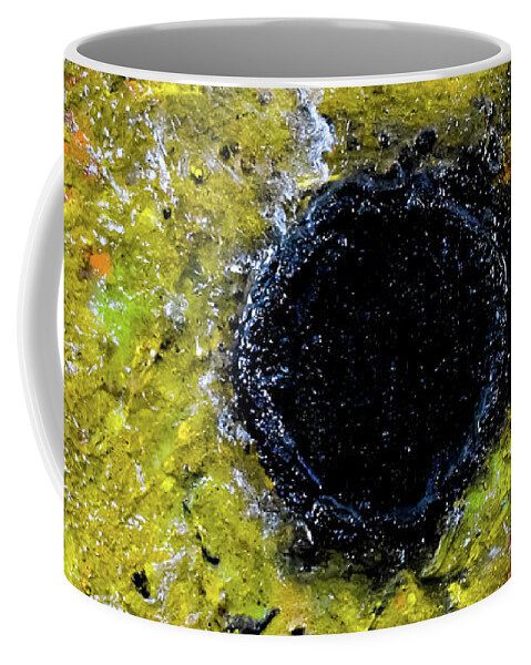 Sun Coffee Mug featuring the mixed media Black Hole Sun by Patsy Evans - Alchemist Artist