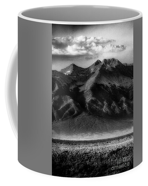 Alamosa Coffee Mug featuring the photograph Blanca Peak in BW by Bill Frische
