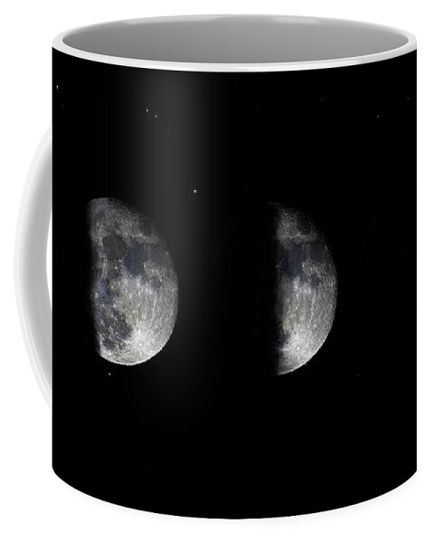 Bloodred Wolf Moon Coffee Mug featuring the photograph Blood Red Wolf Supermoon Eclipse Series 873n by Ricardos Creations