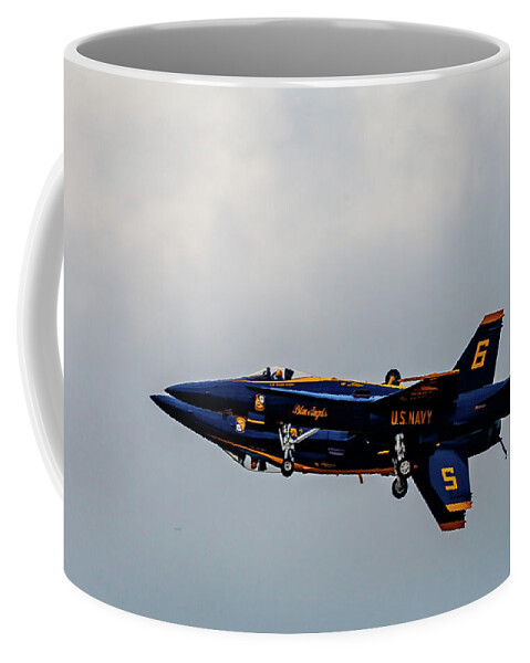 2018 Coffee Mug featuring the photograph Blue Angels 5 and 6 as One by Donna Corless