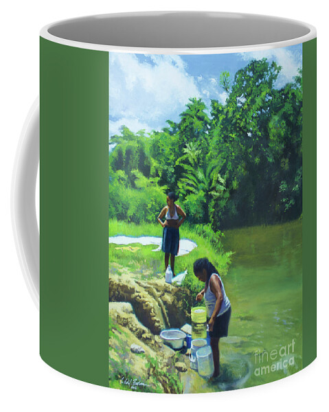 Art Coffee Mug featuring the painting Blue Day, 2016 by Colin Bootman