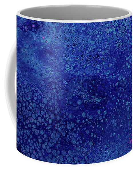 Fluid Coffee Mug featuring the painting Blue-ish by Jennifer Walsh