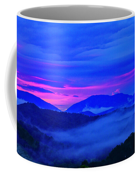 Sunset Coffee Mug featuring the photograph Blue Ridge Sunset by Meta Gatschenberger