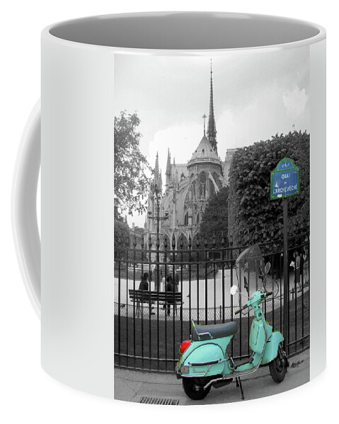 Blue at Notre Dame Coffee Mug by Scott Carda Pixels