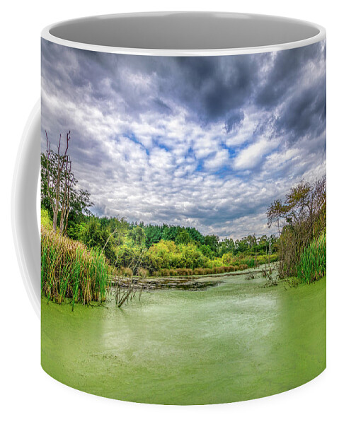 Dawes Coffee Mug featuring the photograph Blue Sky and Green Water by Tom Mc Nemar