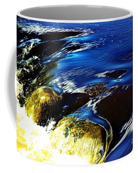 Waterfalls Coffee Mug featuring the photograph Blue to Gold by Merle Grenz