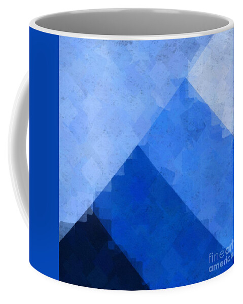 Blue Coffee Mug featuring the digital art BlueAngle by Bill King