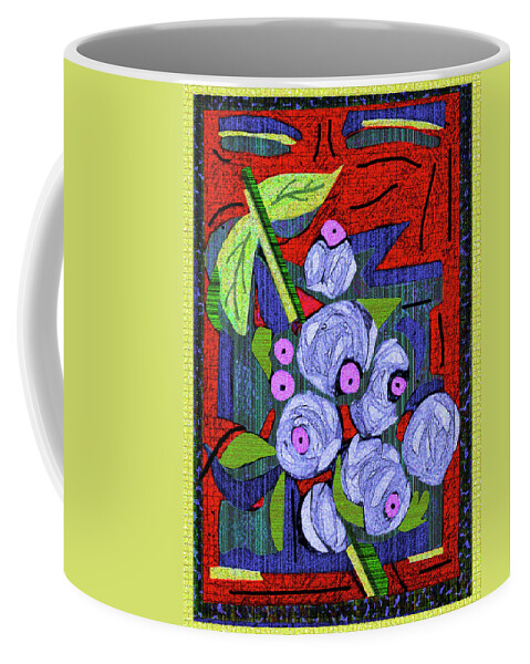 Nature Coffee Mug featuring the digital art Blueberries by Rod Whyte