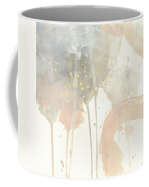 Abstract Coffee Mug featuring the painting Blush Beacon I by June Erica Vess