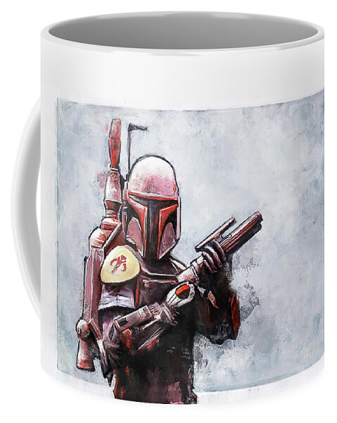 Boba Fett The Bounty Hunter - Star Wars Coffee Mug by Joseph Oland - Pixels