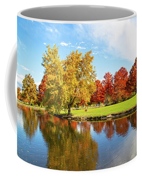 Boise Coffee Mug featuring the photograph Boise Fall Foliage by Dart Humeston