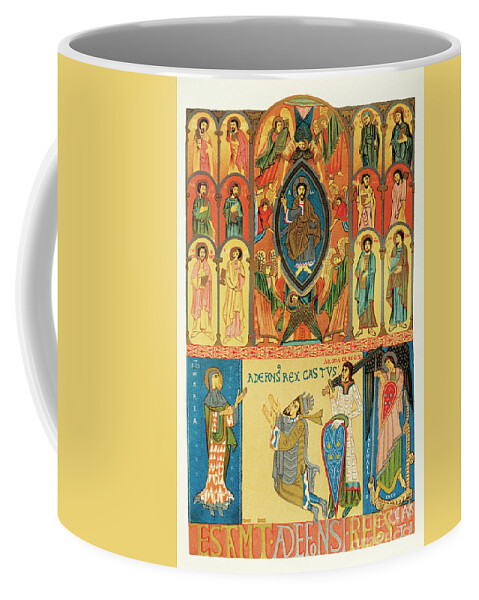 12th Century Coffee Mug featuring the painting Books Of Wills And Privileges, Spanish School, 12th Century by Spanish School