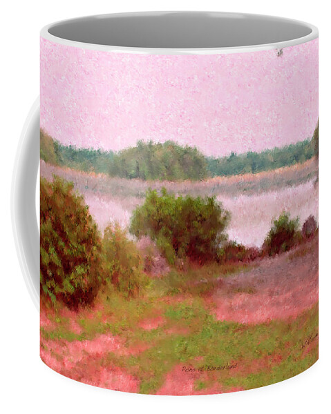 Impressionist Coffee Mug featuring the painting Borderland Pond With Monet's Palette by Bill McEntee