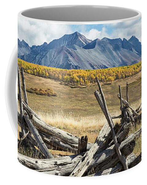 Colorado Coffee Mug featuring the photograph Borderline Remains by Denise Bush