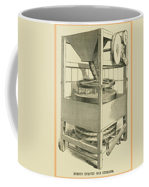 Gold Coffee Mug featuring the painting Bourne's Improved Gold Separator by 