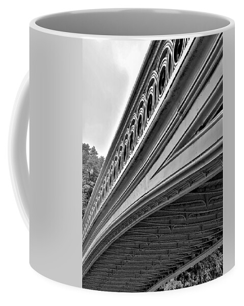 Abstract Art Coffee Mug featuring the photograph Bow Bridge Side B W by Rob Hans