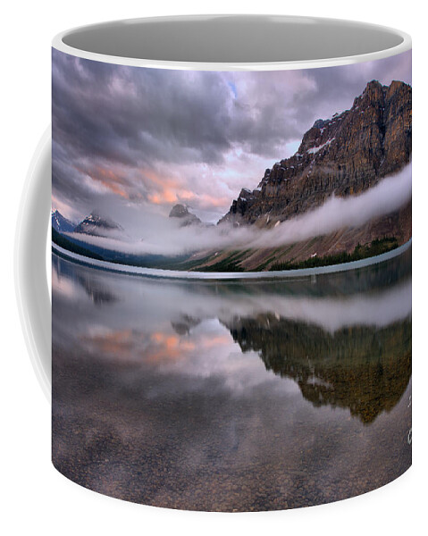 Bow Coffee Mug featuring the photograph Bow Lake Summer Storm Clouds by Adam Jewell