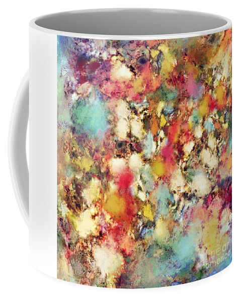 Colourful Coffee Mug featuring the digital art Breaking point by Keith Mills