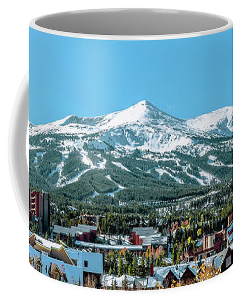 Breckenridge Colorado Coffee Mug featuring the photograph Breckenridge Colorado Main Peak Wide 3 to 1 Ratio by Aloha Art