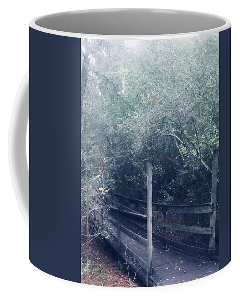 Landscape Coffee Mug featuring the photograph Bridge Crossing by Kelly Thackeray