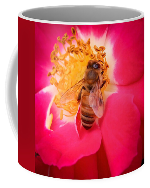 Susan Rydberg Coffee Mug featuring the photograph Brilliant Bee by Susan Rydberg