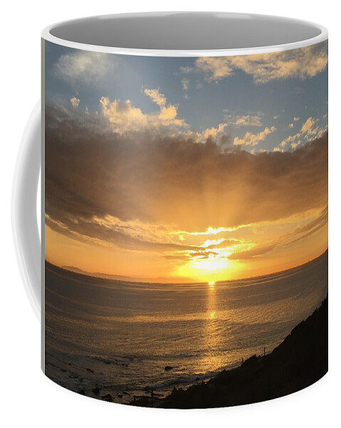 Sunset Coffee Mug featuring the photograph Brilliant Ending by Denise Benson