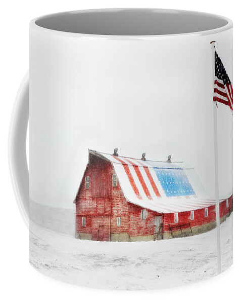 Barn Addict Coffee Mug featuring the photograph Brisk American Morning by Julie Hamilton