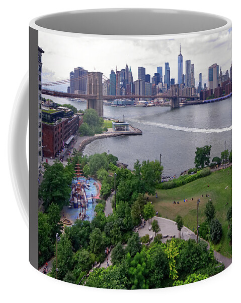 Brooklyn Bridge Park Coffee Mug featuring the photograph Brooklyn Bridge Park by S Paul Sahm