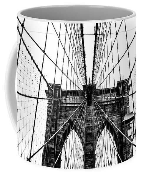 Brooklyn Coffee Mug featuring the photograph Brooklyn Bridge Web by Nicklas Gustafsson