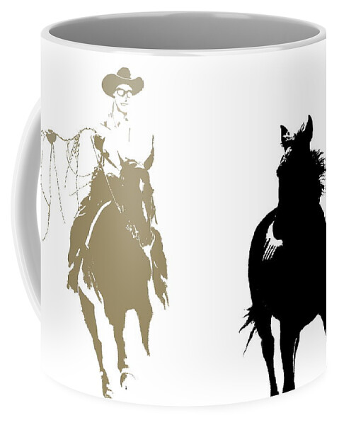 High Country Coffee Mug featuring the photograph Brumby Catch #3 - High Country by Lexa Harpell