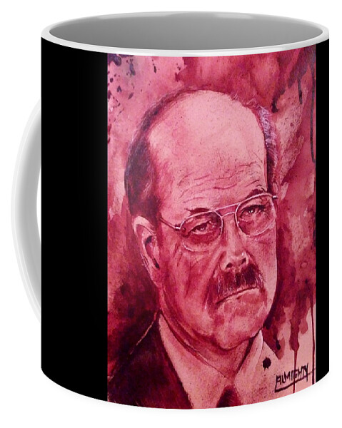 Ryan Almighty Coffee Mug featuring the painting BTK DENNIS RADER port fresh blood by Ryan Almighty