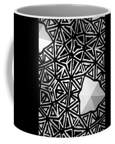 Abstract Coffee Mug featuring the painting Buckminster I by Ren?e W. Stramel