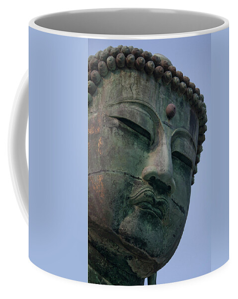 Buddha Coffee Mug featuring the photograph Buddha Statue, Face by Gary Hughes