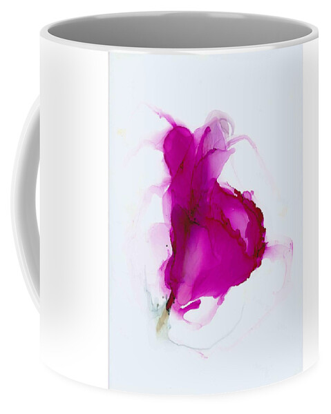 Floral Coffee Mug featuring the painting Budding by Christy Sawyer