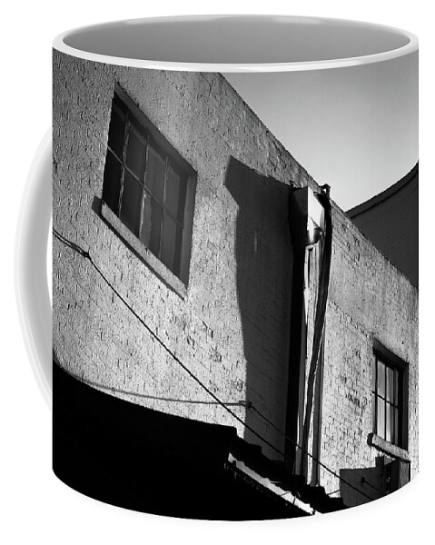 Building Coffee Mug featuring the photograph Building and Alley Houston by Glen Carpenter