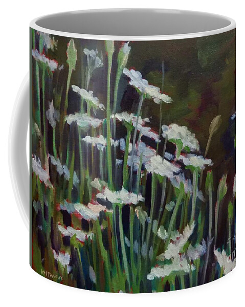 Landscape Coffee Mug featuring the painting Bunched Up by K M Pawelec