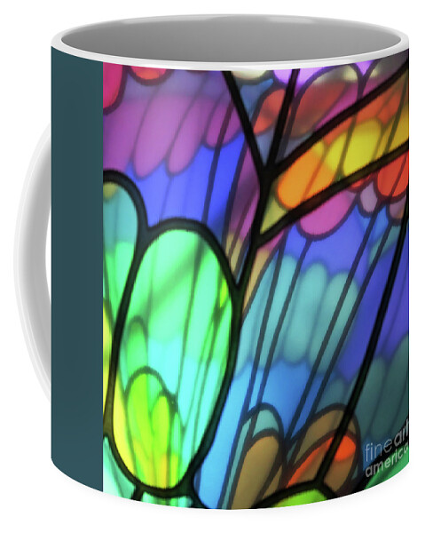 Butterfly Coffee Mug featuring the photograph Butterfly Baloon Abstract Square by Ausra Huntington nee Paulauskaite