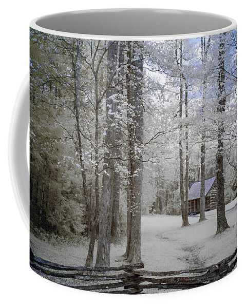 Smoky Mountain National Park Coffee Mug featuring the photograph Cabin in the Smoky's II by Jon Glaser