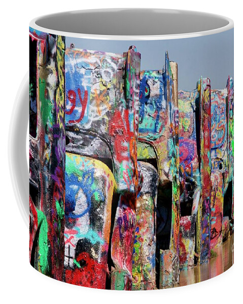 Photography Coffee Mug featuring the photograph Cadillac Ranch by Sean Griffin