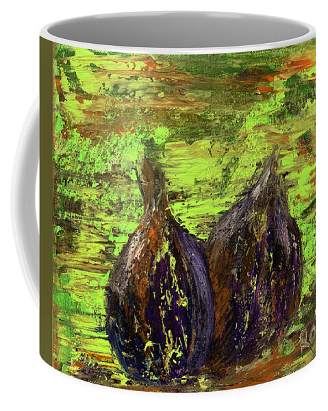 California Figs Coffee Mug featuring the painting California Figs by Raji Musinipally