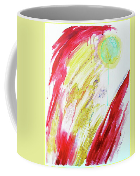 Calling Back Myself Coffee Mug featuring the painting Calling Back Myself by Feather Redfox