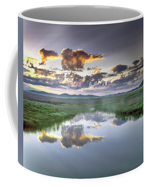 Idaho Scenics Coffee Mug featuring the photograph Camas Marsh by Leland D Howard