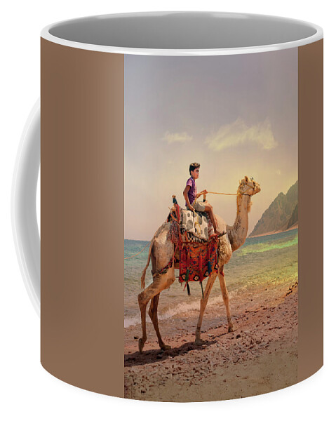 Camel Coffee Mug featuring the photograph Camel by Gouzel -