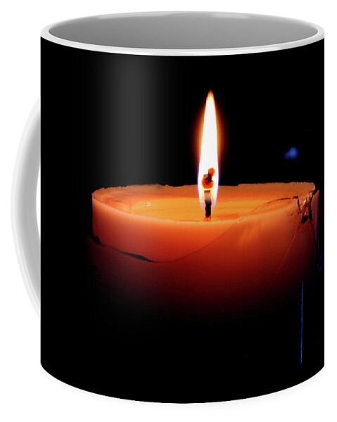Catholic Coffee Mug featuring the photograph Candle Monk by Richard Barone